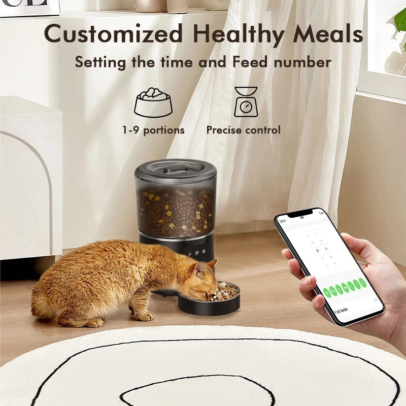 Revolutionize Mealtime with the NPET 4L Automatic Smart Pet Feeder - Perfect for Cats and Dogs! Customize Portions for Healthy Eating!