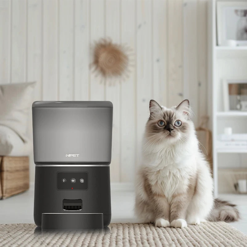 Revolutionize Mealtime with the NPET 4L Automatic Smart Pet Feeder - Perfect for Cats and Dogs! Customize Portions for Healthy Eating!
