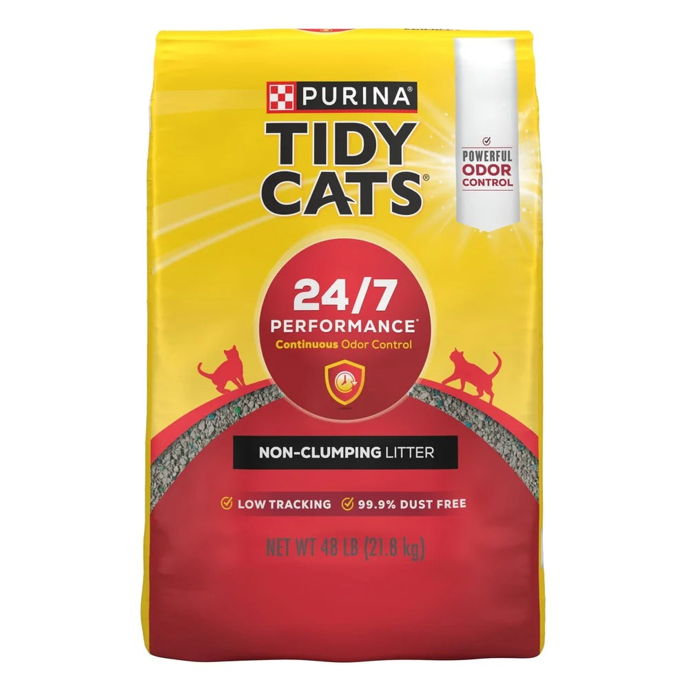 Experience Ultimate Freshness with Purina 48Lb Multi-Cat Non-Clumping Cat Litter – Superior Odor Control and Low Dust for Happy Cats!