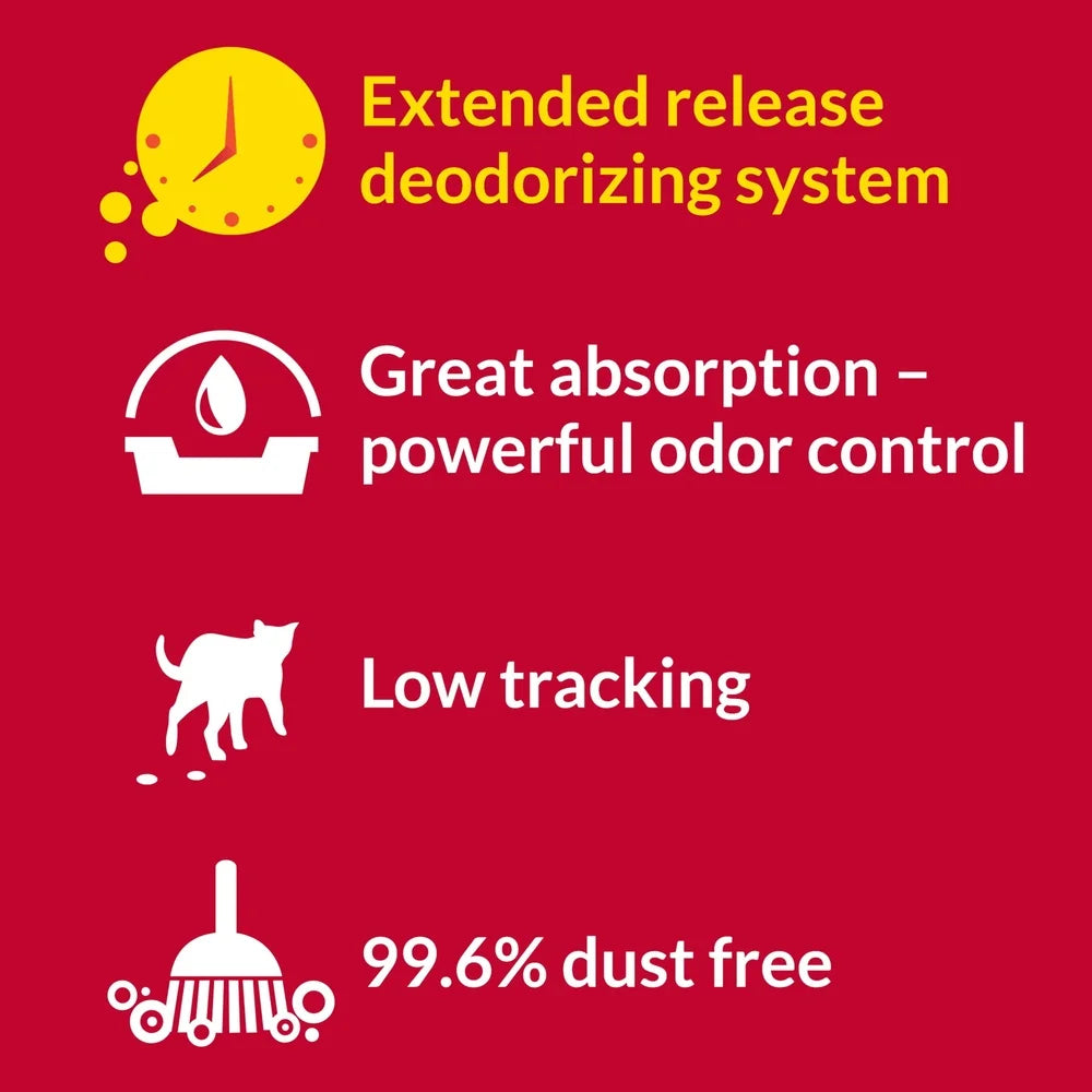 Experience Ultimate Freshness with Purina 48Lb Multi-Cat Non-Clumping Cat Litter – Superior Odor Control and Low Dust for Happy Cats!