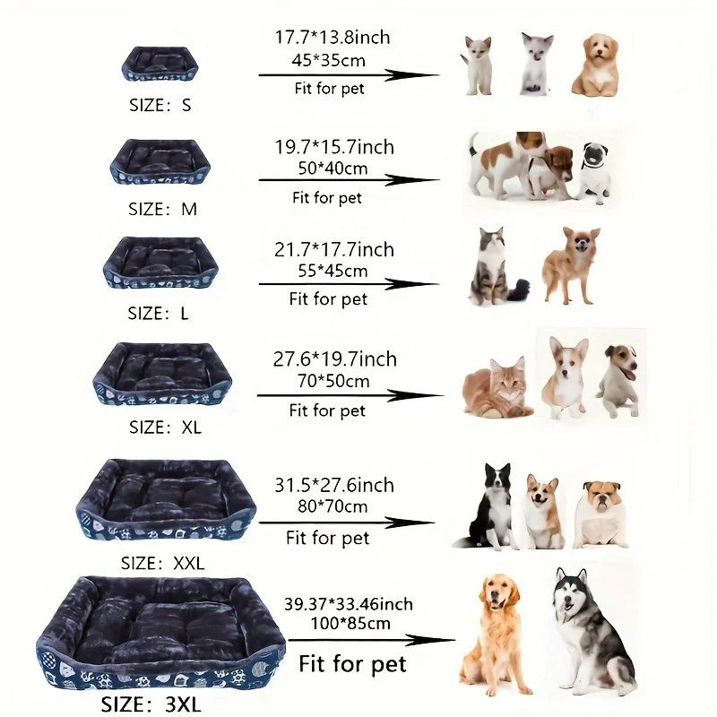 Cozy Winter Pet Dog Bed Sofa Mats - Perfect for Large, Medium, and Small Dogs and Cats!